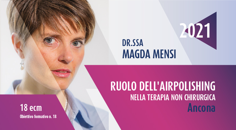 RUOLO DELL'AIRPOLISHING NELLA TERAPIA NON CHIRURGICA: RIMOZIONE GUIDATA DEL BIOFILM. DALLA PREVENZIONE PRIMARIA ALLA TERAPIA ATTIVA, RACCOMANDAZIONI CLINICHE E PROTOCOLLI OPERATIVI - live session su pazienti