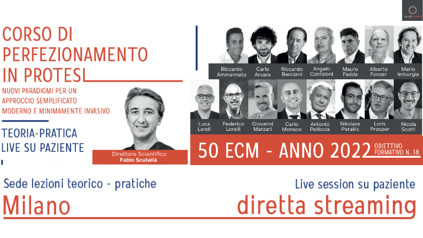CORSO DI PERFEZIONAMENTO PROTESI 2022