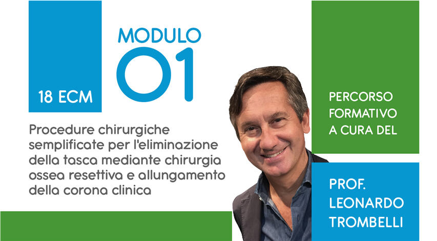 ELIMINAZIONE DELLA TASCA MEDIANTE CHIRURGIA OSSEA RESETTIVA E ALLUNGAMENTO DELLA CORONA CLINICA